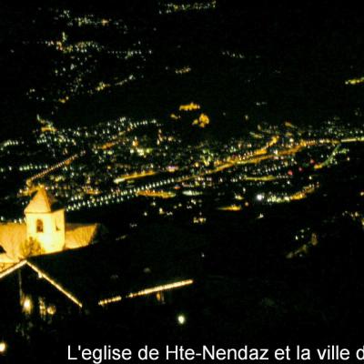 Nachtpanorama von Haute-Nendaz