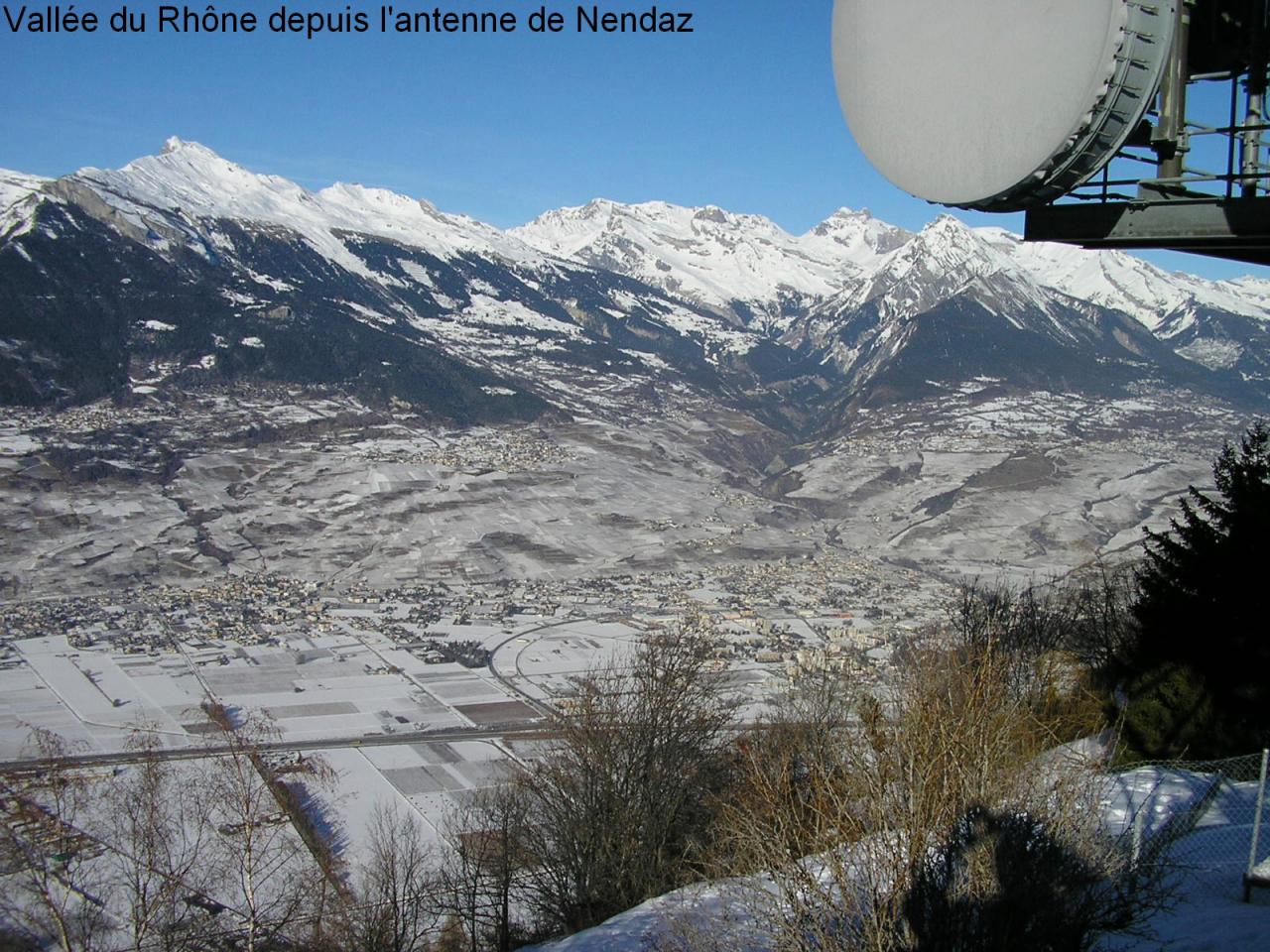Panorama Nord von der Antenne in Haute-Nendaz